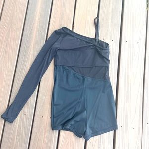 Balera Black Mesh Arm Leotard Child’s Large